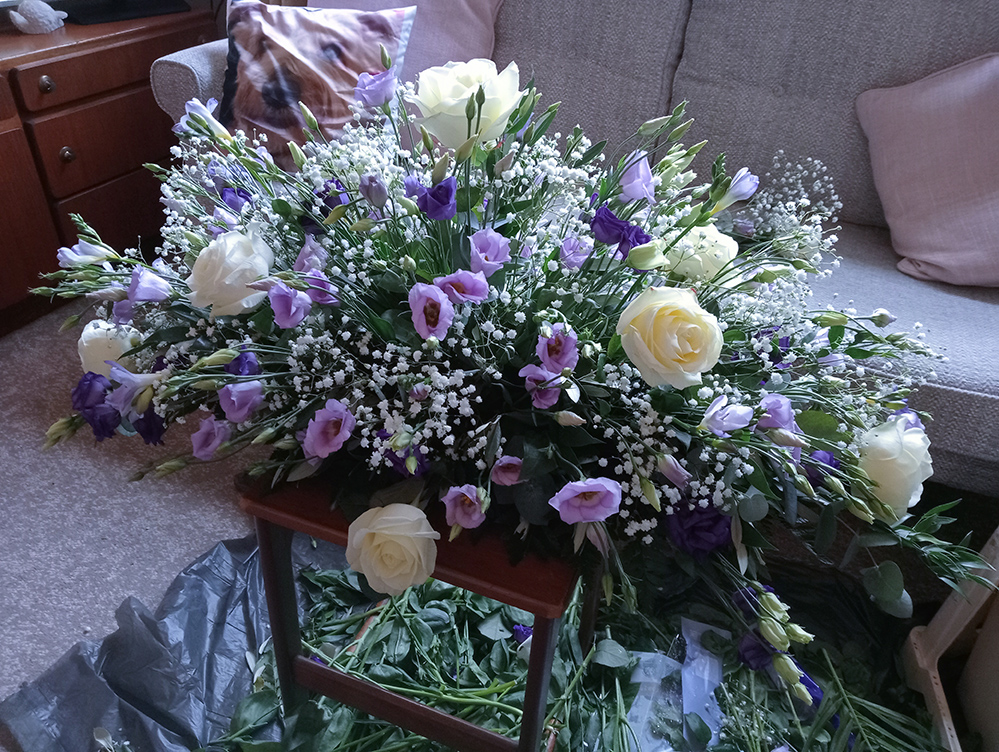 Funeral flower arrangements